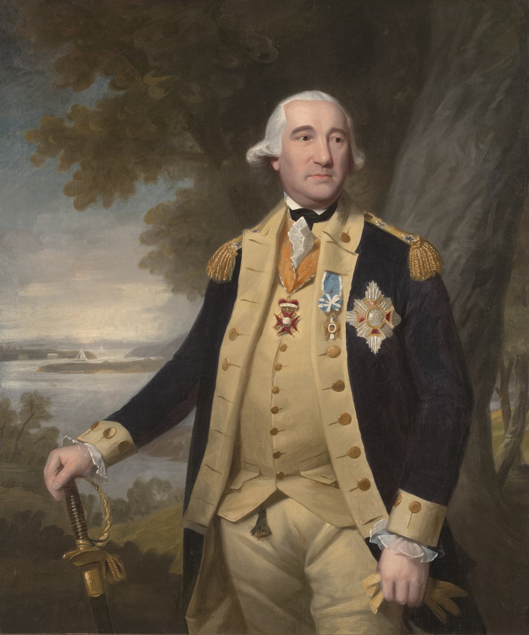 Baron Friedrich Wilhelm Augustus von Steuben, kolem roku 1786 od Ralph Earl or Earle