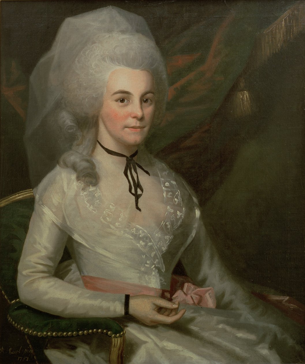 Portrét Elizabeth Schuyler Hamilton, manželka Alexandra Hamiltona (1757-1804) od Ralph Earl or Earle
