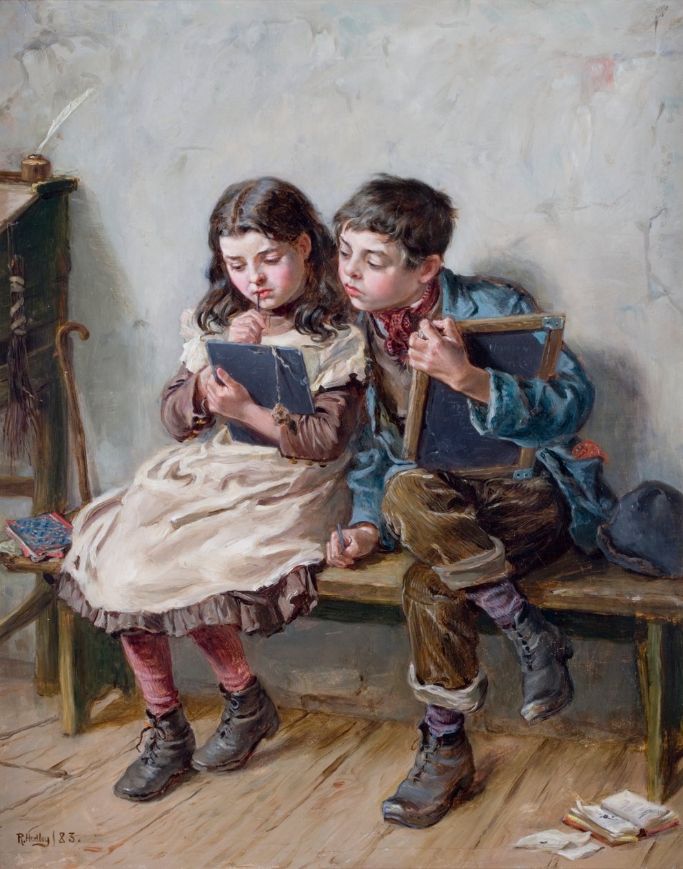 Ve škole, 1883 od Ralph Hedley