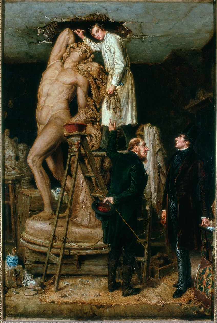 John Graham Lough ve svém studiu, 1881 od Ralph Hedley