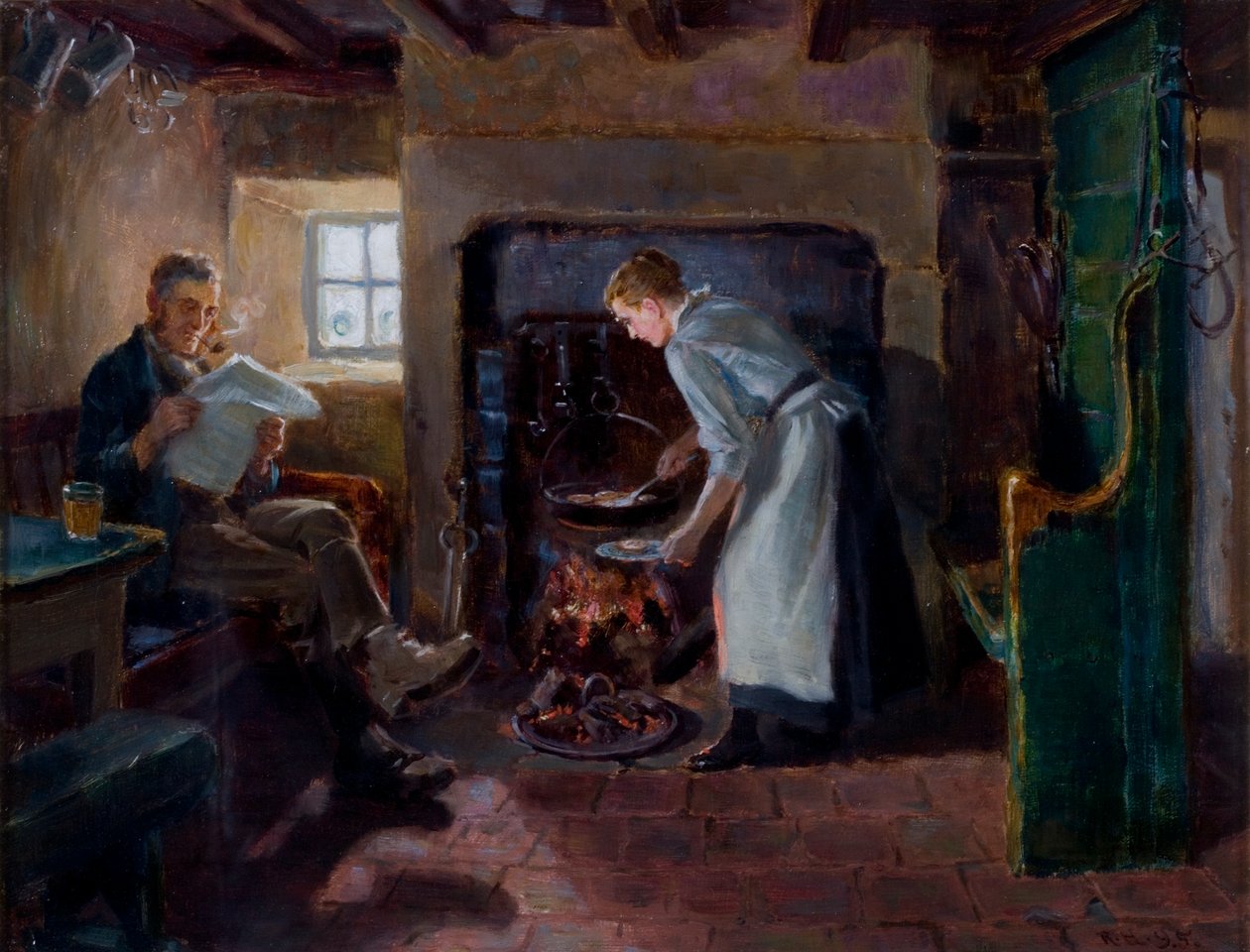 Čas jídla, 1895 od Ralph Hedley
