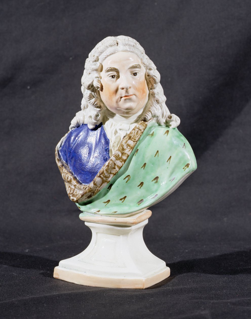 Stafordšírská portrétní busta George Fredericka Händela (1685-1759) (olověná glazovaná kamenina) od Ralph Junior Wood
