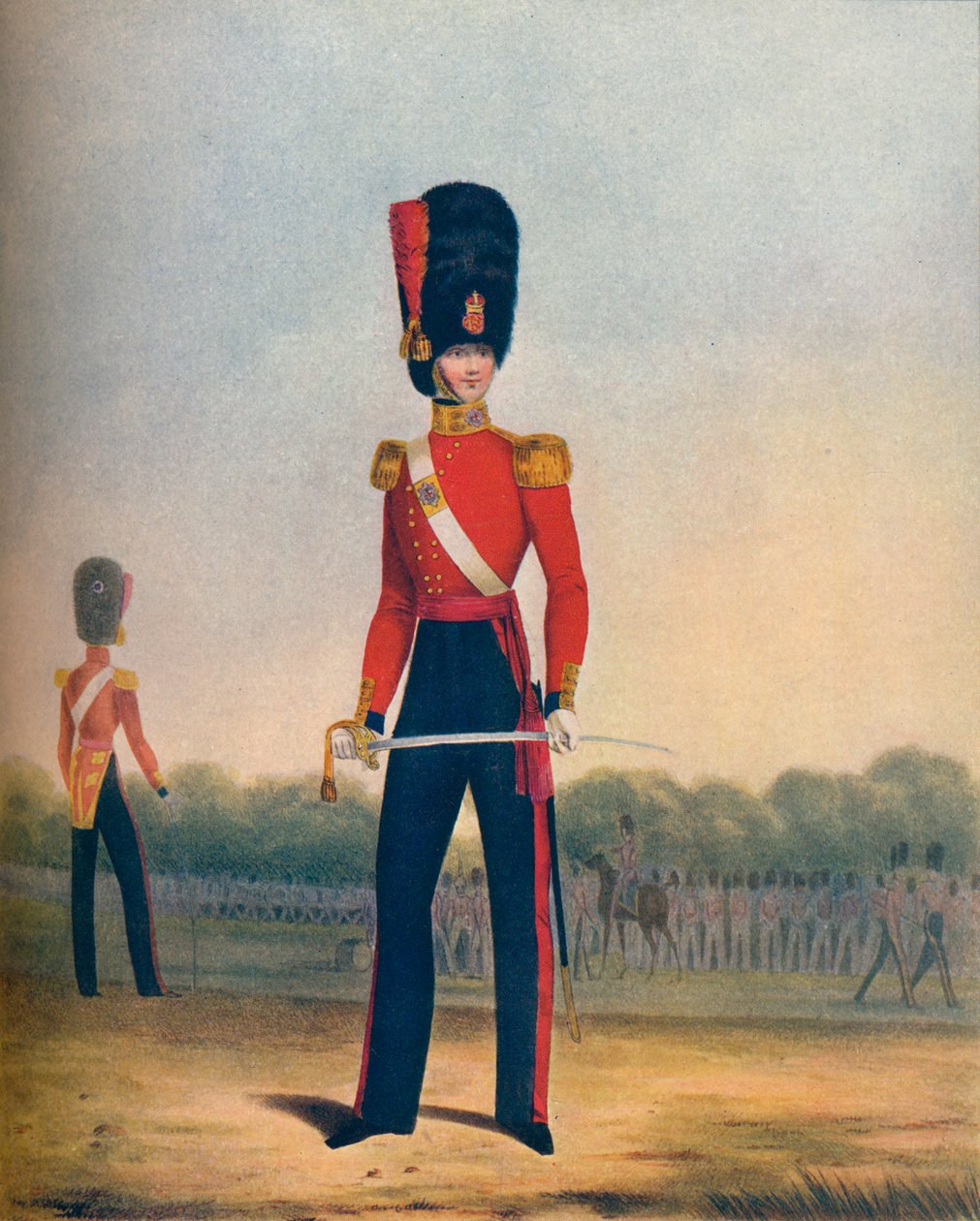 Zimní šaty důstojníka Coldstream Guards, 19. století 1909 od Ralph Nevill