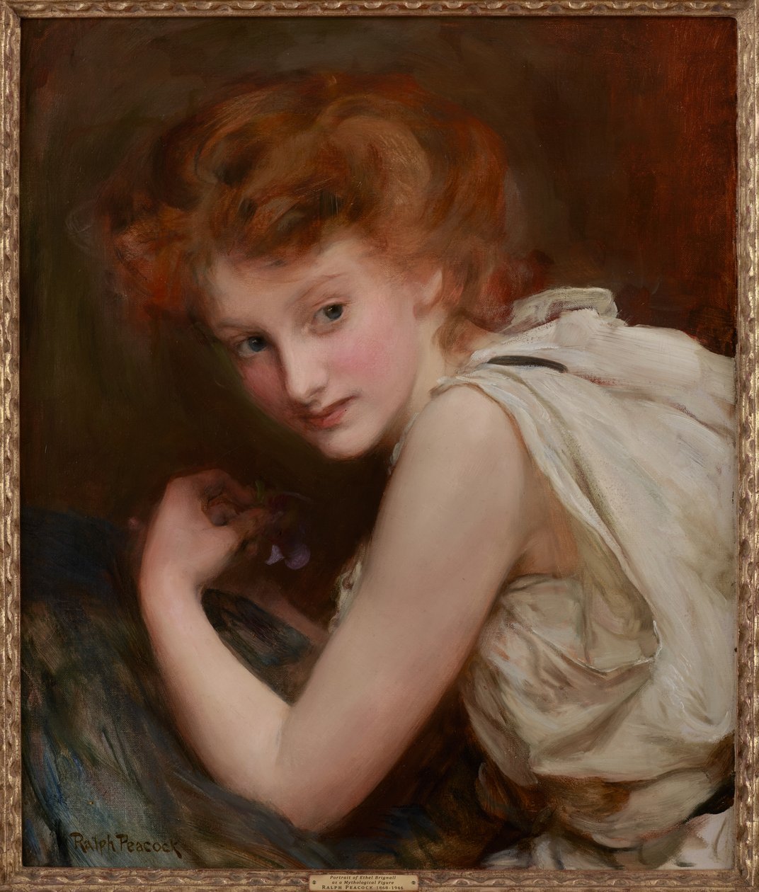 Ethel Brignall (olej na plátně) od Ralph Peacock