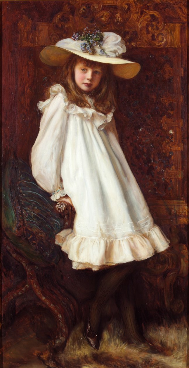 Portrét Lady Maud Cavendish (olej na plátně) od Ralph Peacock