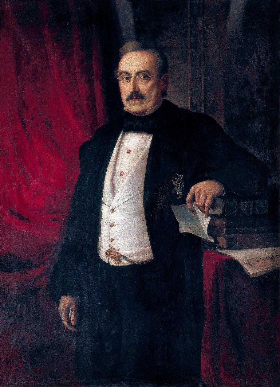 Portrét spisovatele a ekonoma Buenaventura Carlos Aribau (1798-1862) od Ramón Martí Alsina