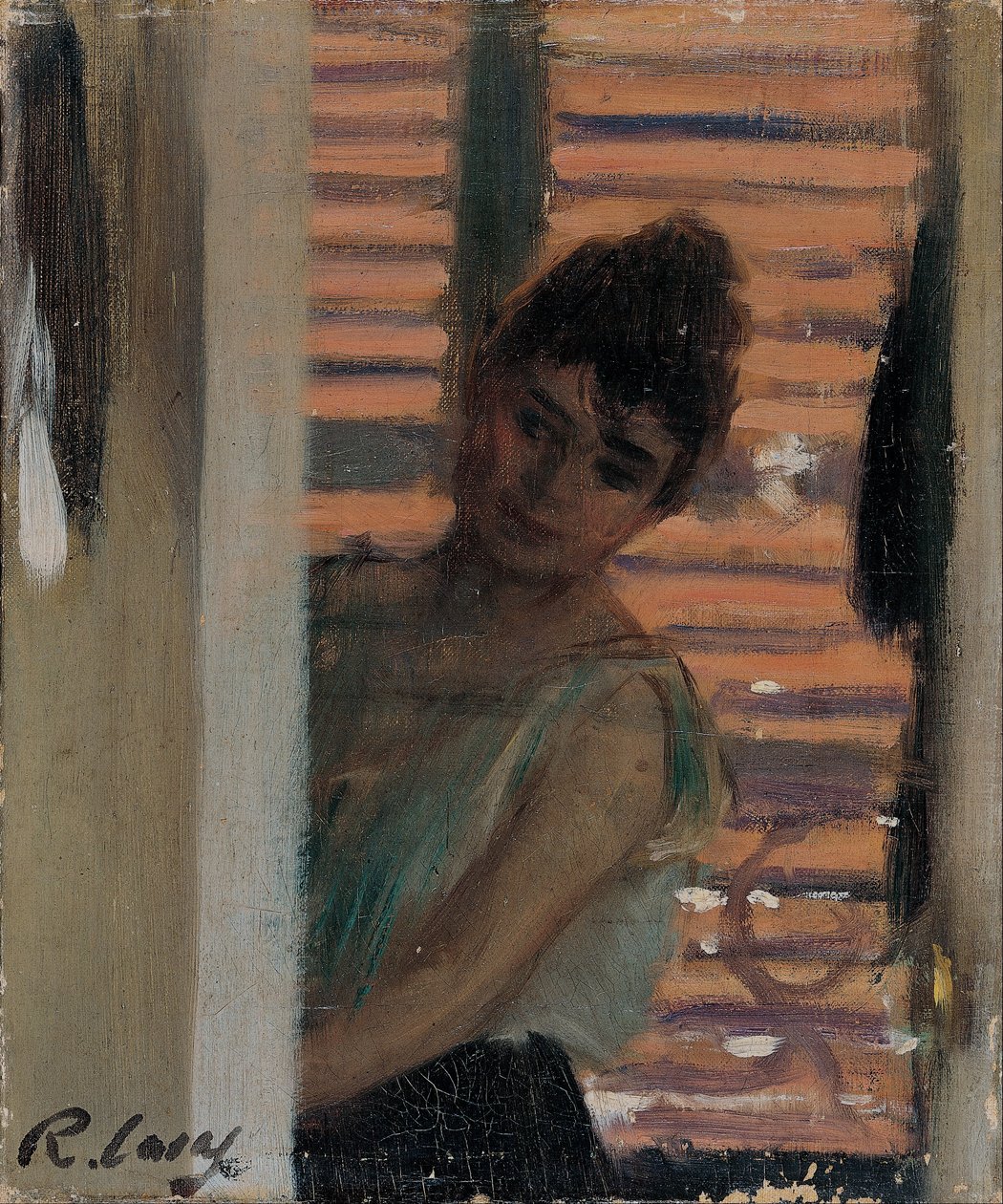 Dona rera persiana (Žena proti slepci) od Ramon Casas i Carbo