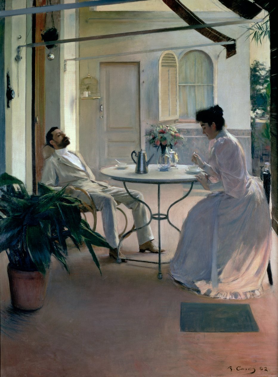 Open Air Interior, Barcelona, 1892 od Ramon Casas i Carbo
