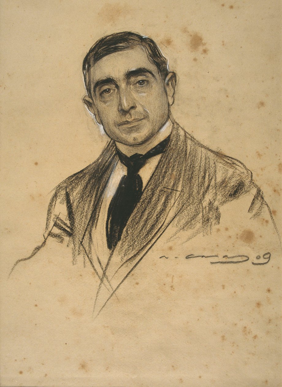 Portrét Ramona Casase od Ramon Casas i Carbo