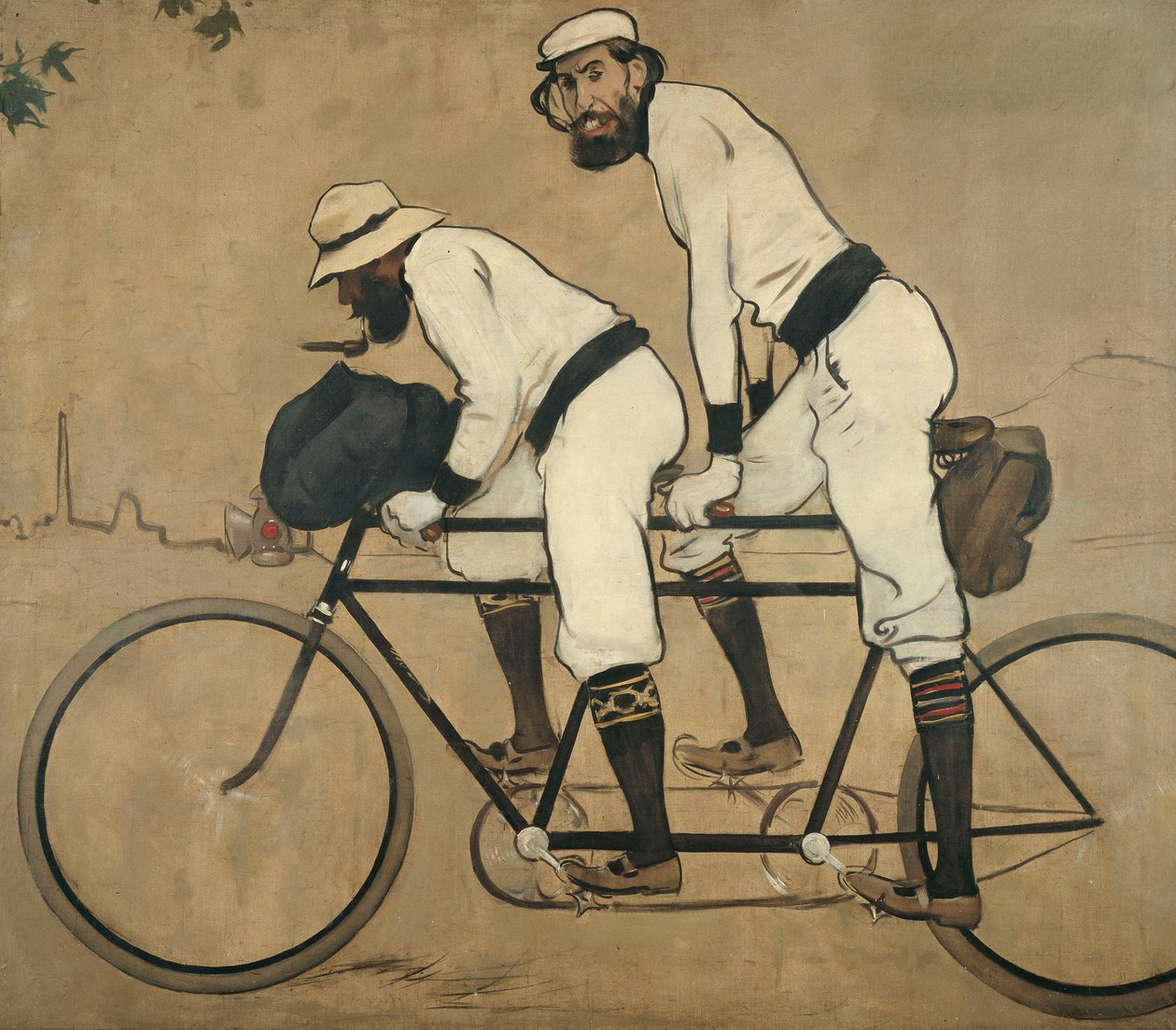 Ramon Casas a Pere Romeu v tandemu od Ramon Casas i Carbo