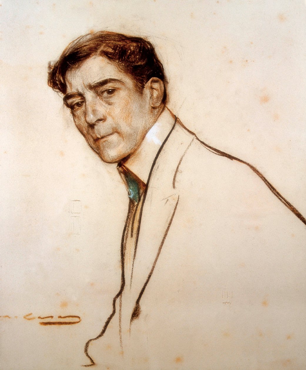 Portrét Alexandre de Riquer (1856-1920) od Ramon Casas i Carbo