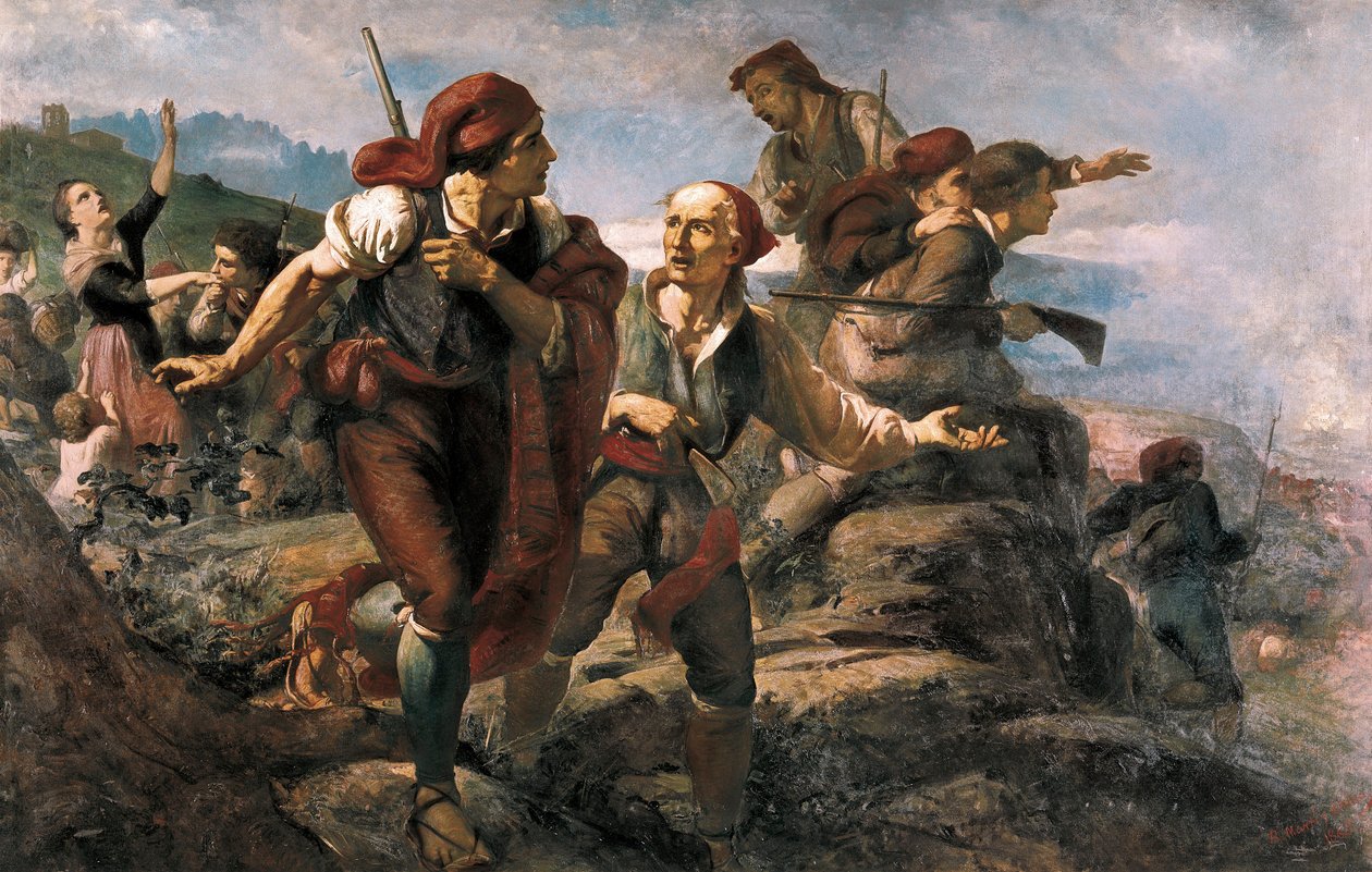 Španělská válka za nezávislost: Katalánské milice Bruca od Ramón Martí Alsina