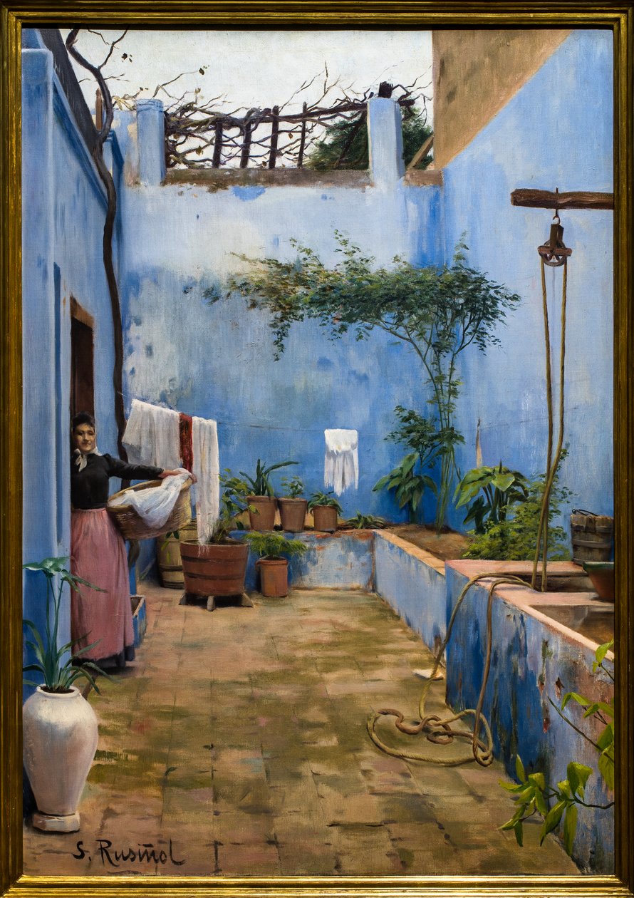 Modrá terasa od Ramon and Rusinol Santiago (1861 1932) Casas