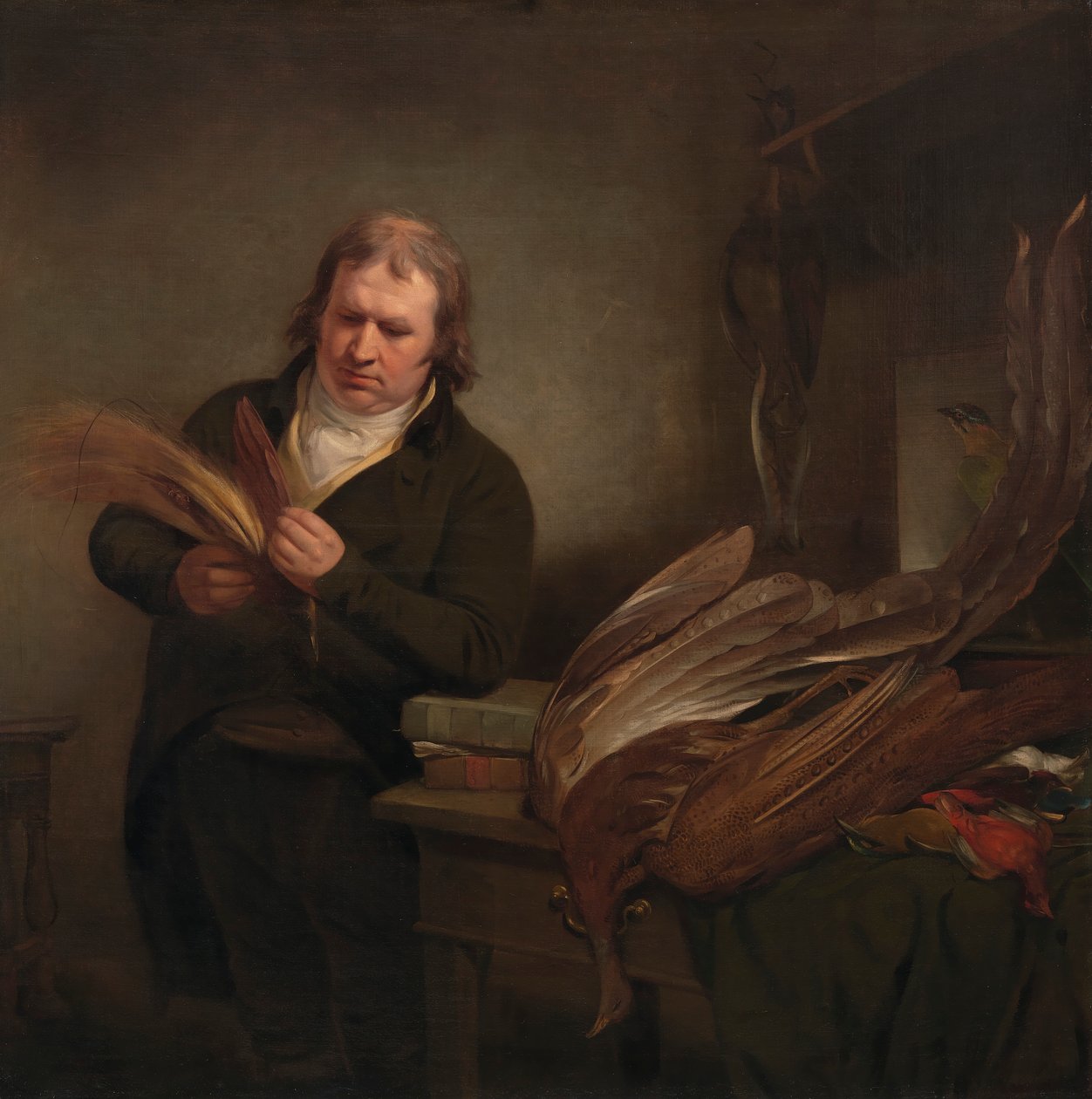 Ornitolog, možná John Latham od Ramsay Richard Reinagle
