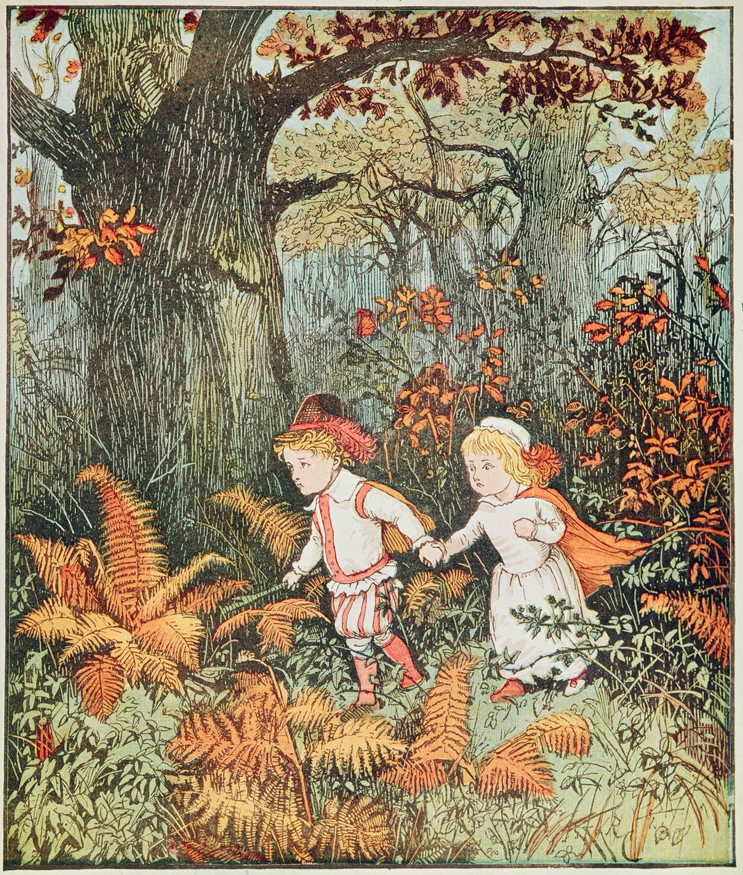 Babes in the Wood (2 děti chodí v lese) od Randolph Caldecott