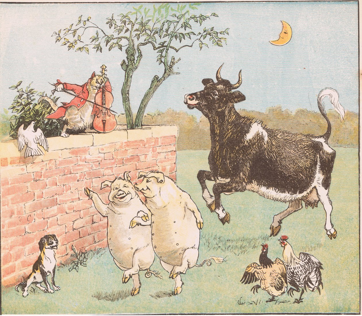 Kráva přeskočila měsíc od Randolph Caldecott
