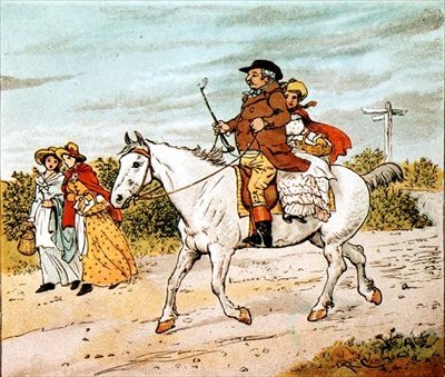 Farmář šel klusat na svou šedou klisnu od Randolph Caldecott