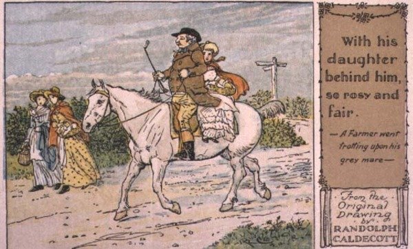 Farmář šel klusem na svou Šedou klisnu od Randolph Caldecott
