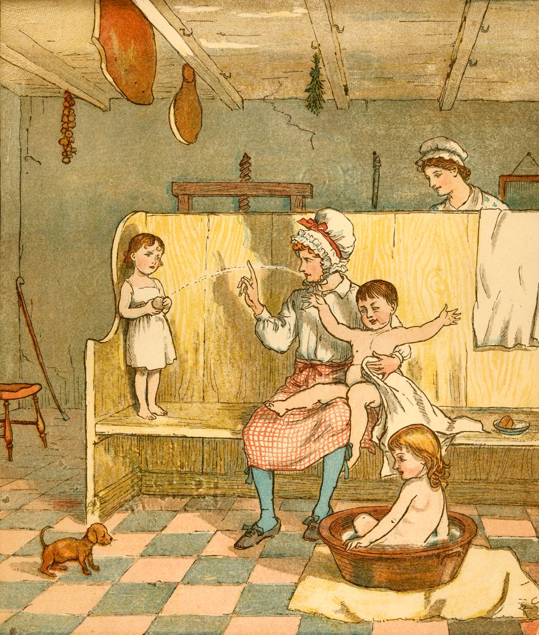 Doba koupele, c1881. od Randolph Caldecott