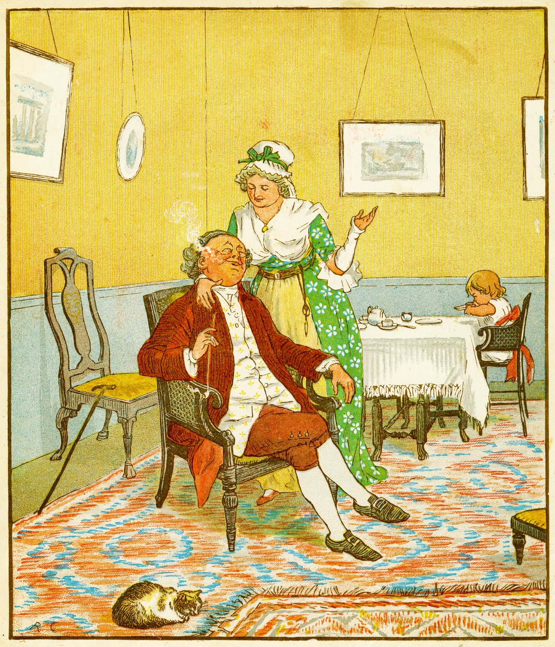 Frontice kus, The Diverting History of John Gilpin, 1878 od Randolph Caldecott