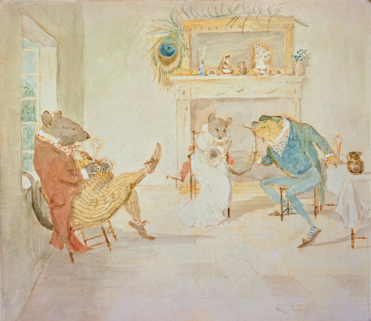 Ilustrace z filmu „Žába, kterou by chtěl jít“ (viz také 327021) od Randolph Caldecott