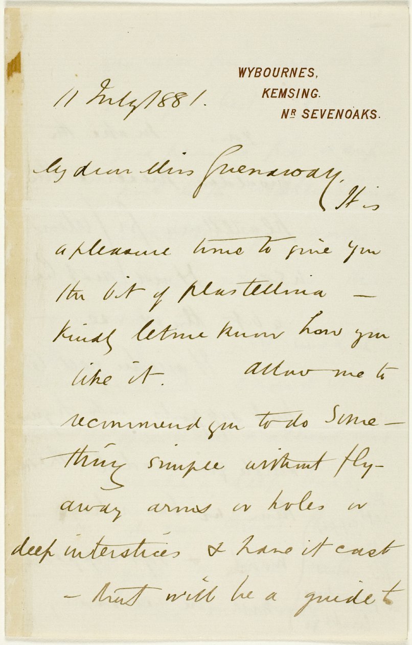 Dopis Kate Greenawayové od Randolph Caldecott