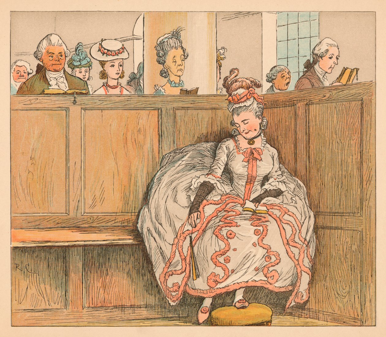 Nikdy neusnula ve své lavici, c1885, 1934. od Randolph Caldecott