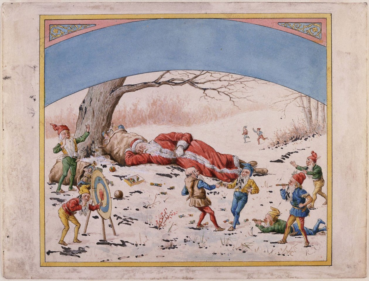 Svatý Mikuláš a jeho elfové od Randolph Caldecott