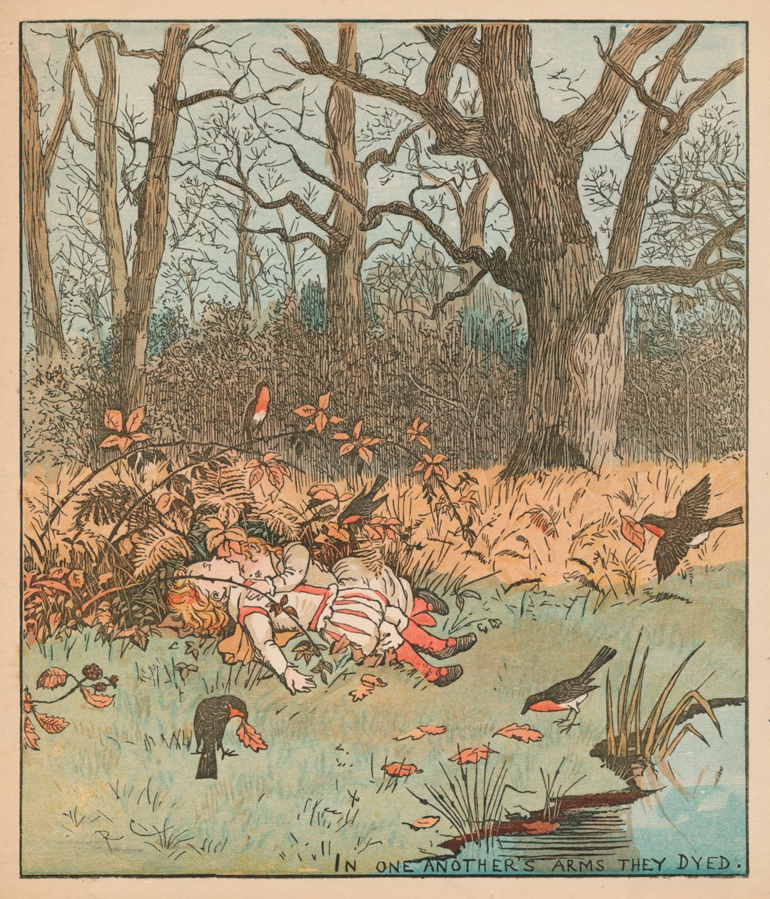 The Babes in the Wood, c1878. od Randolph Caldecott
