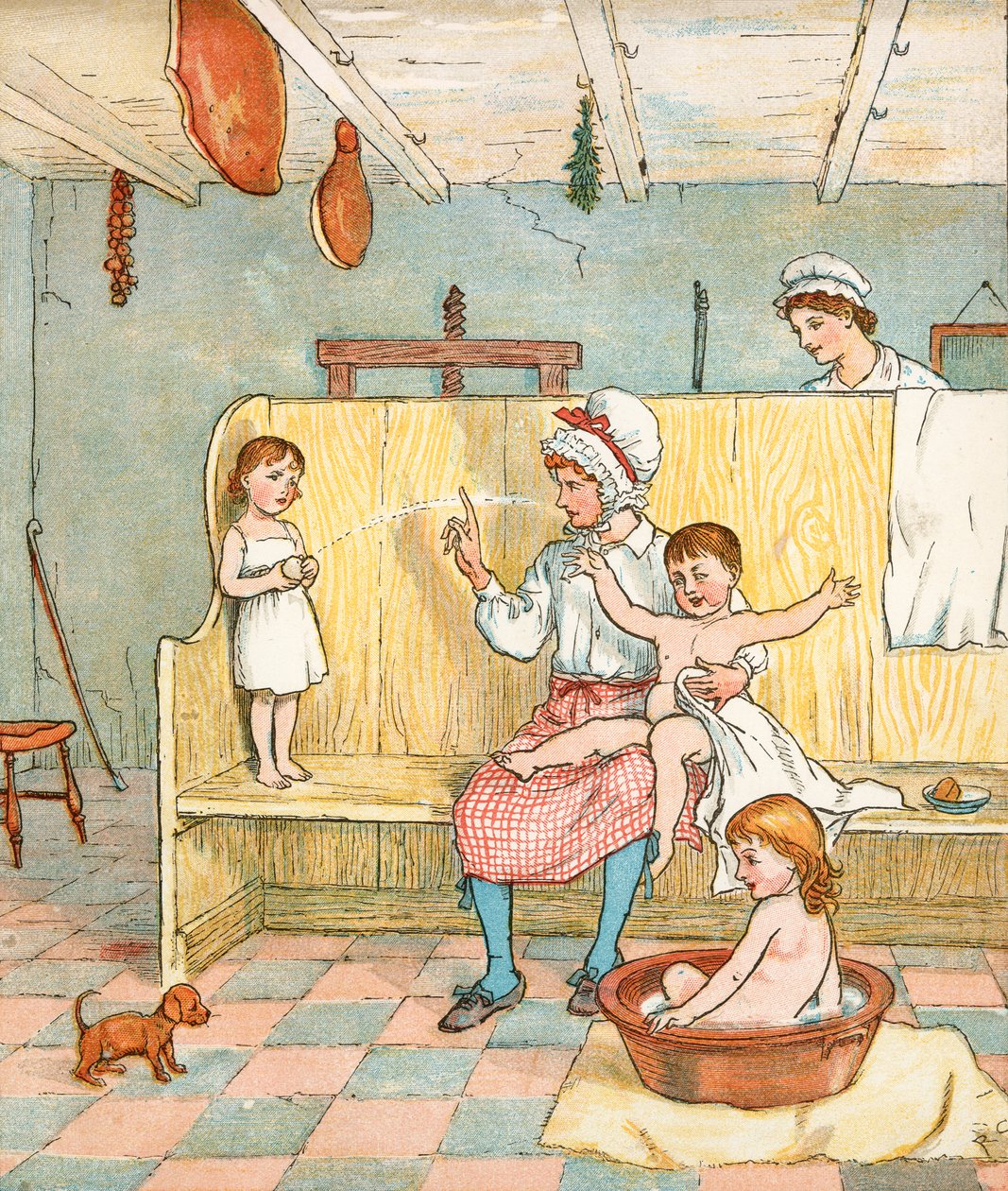 Farmářův chlapec (barevná litografie) od Randolph Caldecott