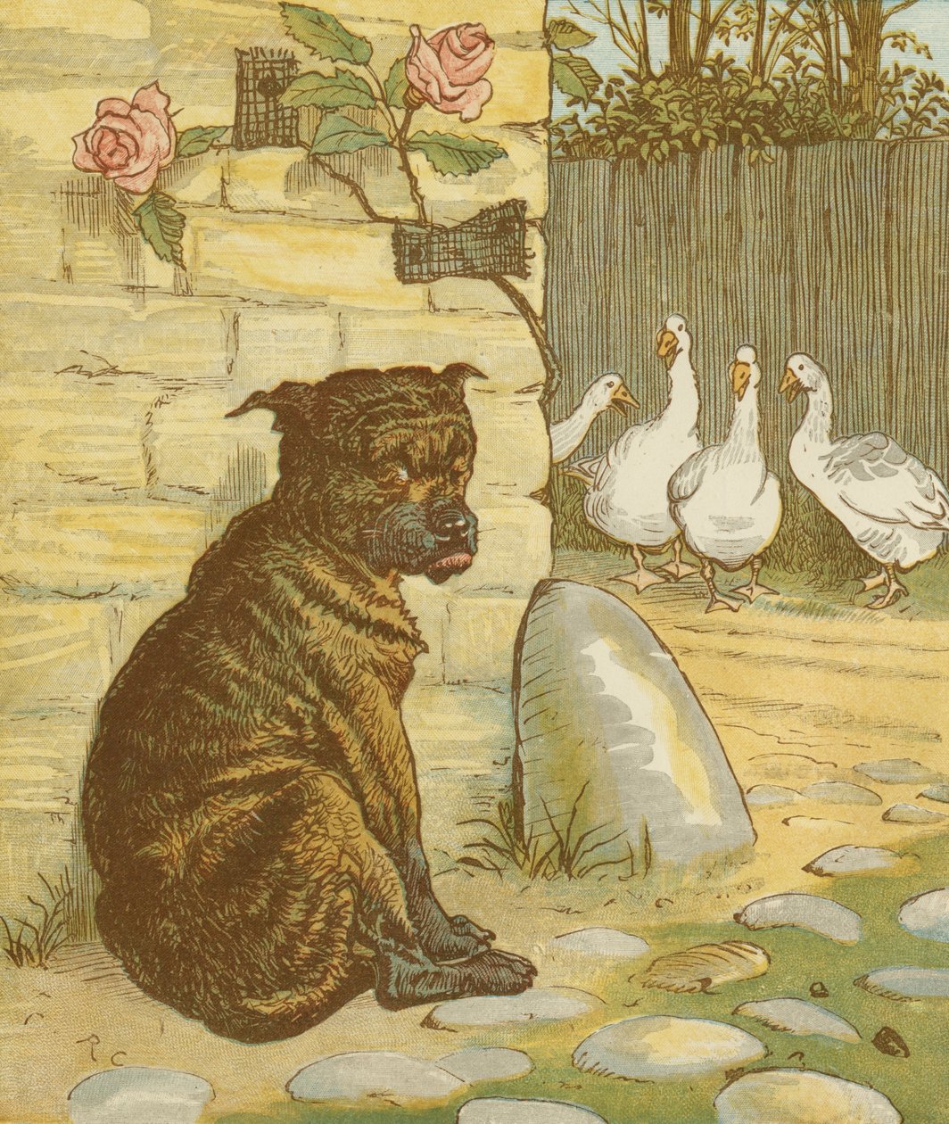 Akumulační říkanka The House that Jack Built. Pes, který dělal starosti kočce, která... Ilustrace Randolph Caldecott. od Randolph Caldecott