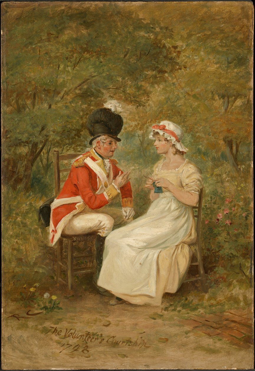 Námluvy dobrovolníka, 1798 od Randolph Caldecott