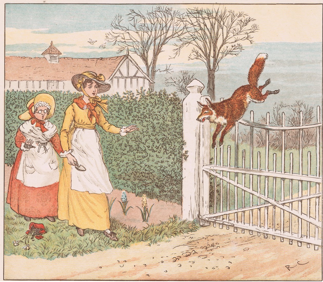 Liška skočí přes farářovu bránu od Randolph Caldecott