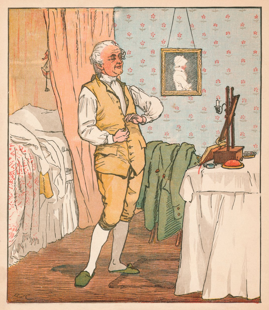 Oblékání dobrého muže z Islingtonu, c1879. od Randolph Caldecott