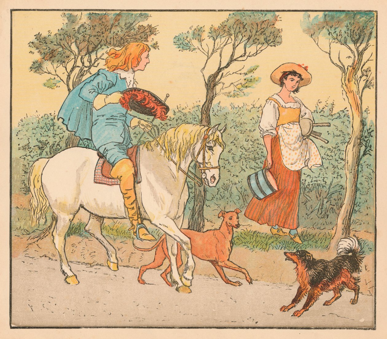 Kam jdeš, má Pretty Maid, c1882. od Randolph Caldecott