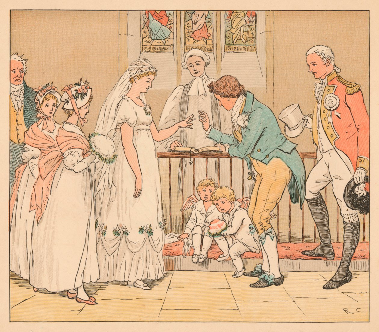 ...a velmi nerozvážně se provdala za Barbera, c1885, 1934. od Randolph Caldecott