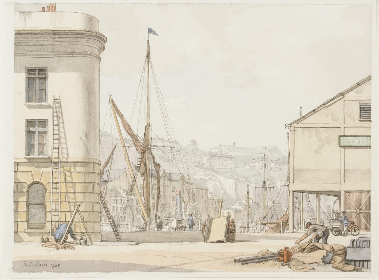 Hotel de Paris, Dover (inkoust a akvarel na papíře) od Randolph Schwabe