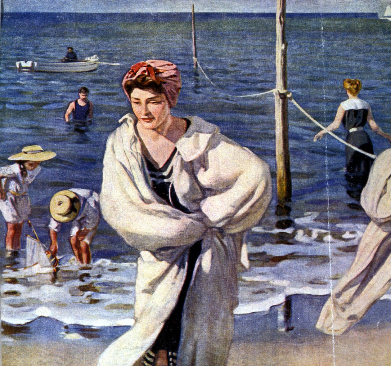 Na nábřeží, ilustrace Raoul du Gardier (1871 - 1952). od Raoul Du Gardier
