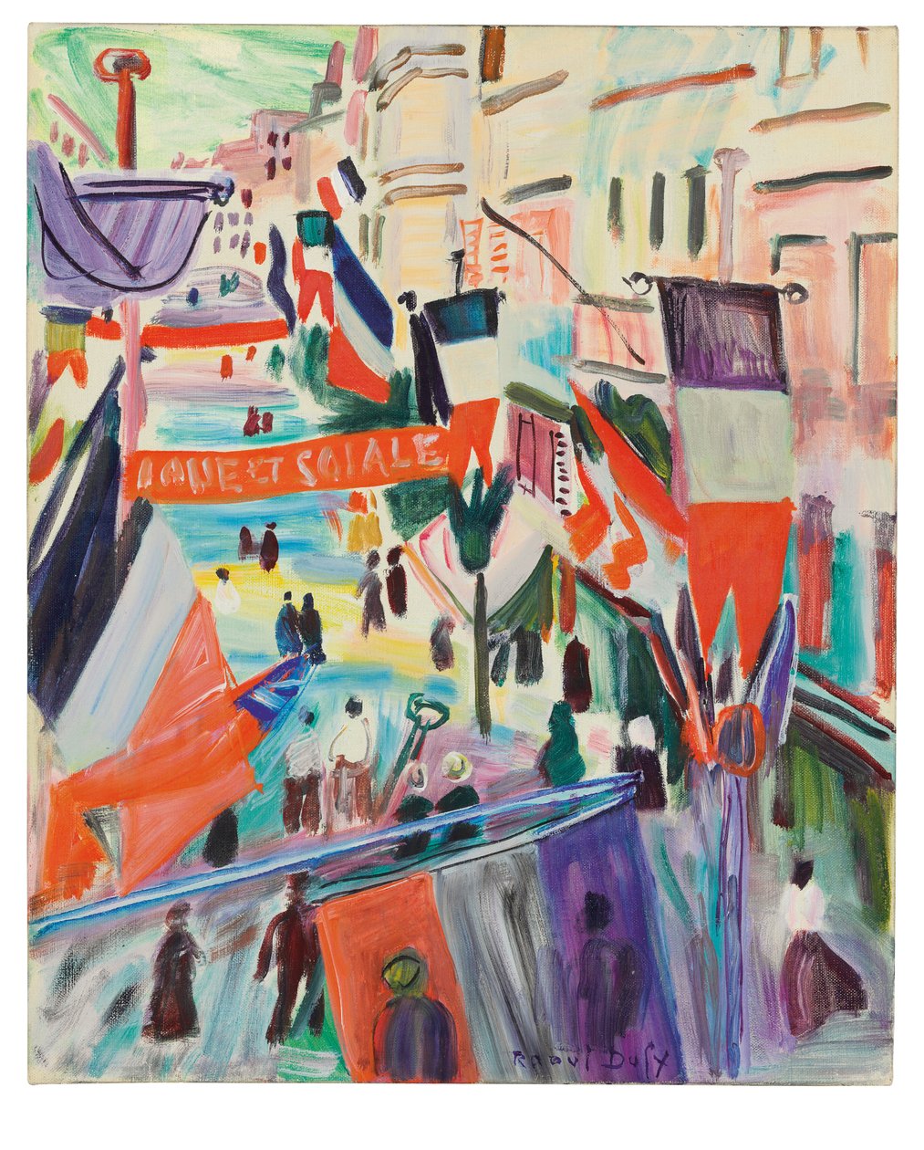 14. července v Le Havru od Raoul Dufy