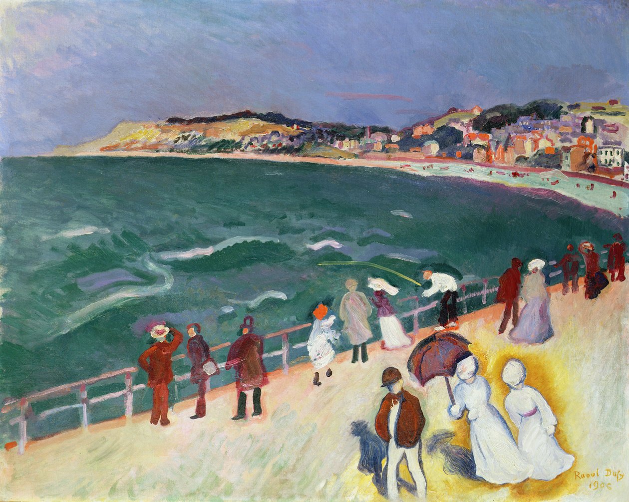 Promenáda na molu od Raoul Dufy