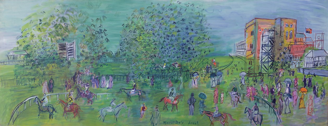 Ascot, asi 1930 (olej na plátně) od Raoul Dufy