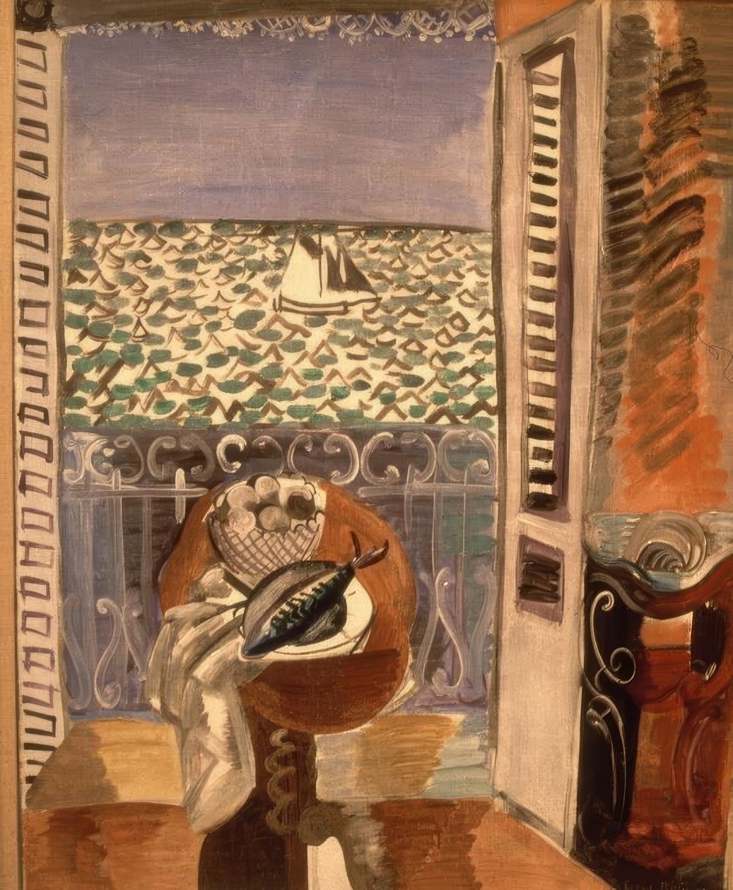 Pohled oknem od Raoul Dufy