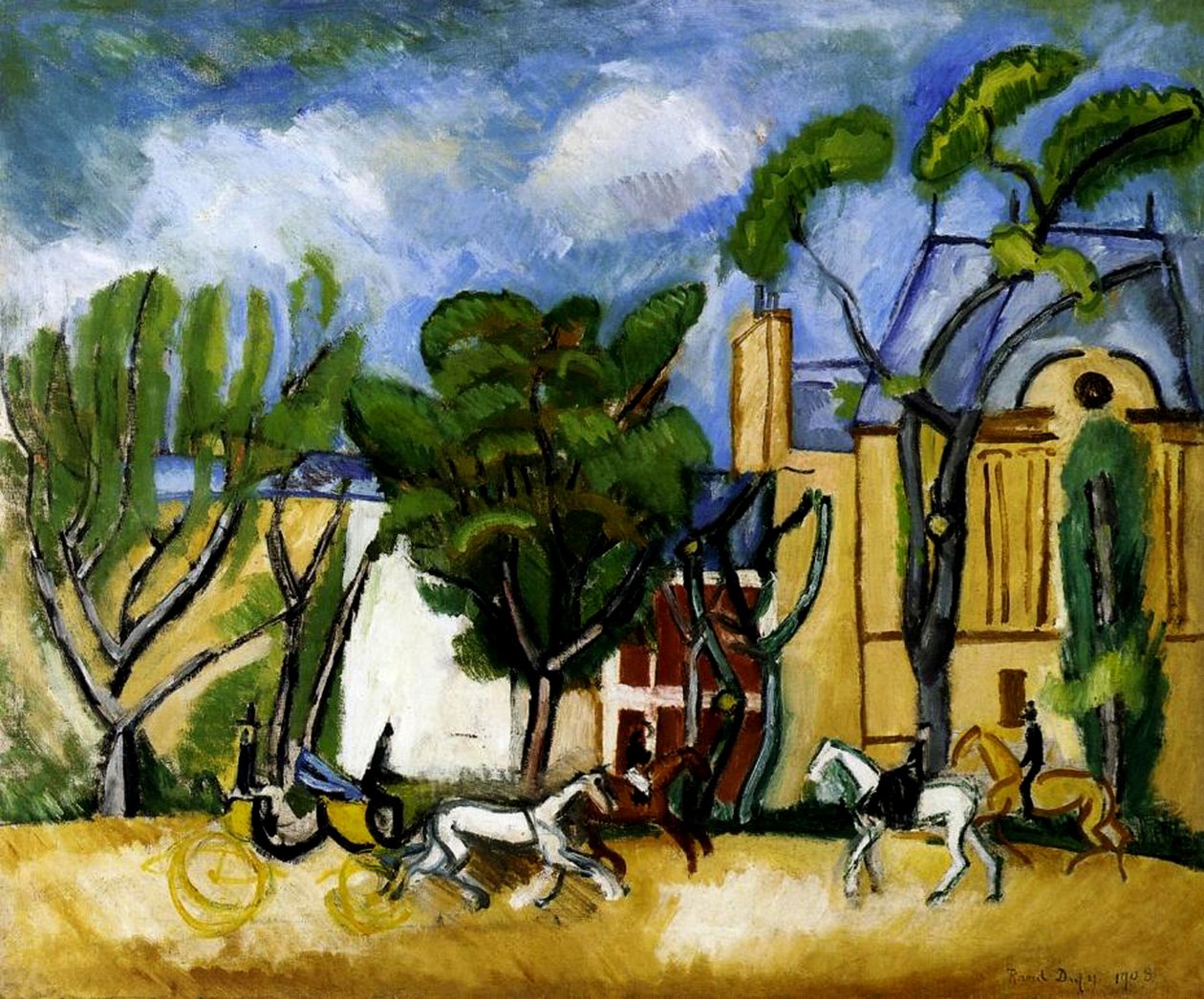 Bois de Boulogne od Raoul Dufy