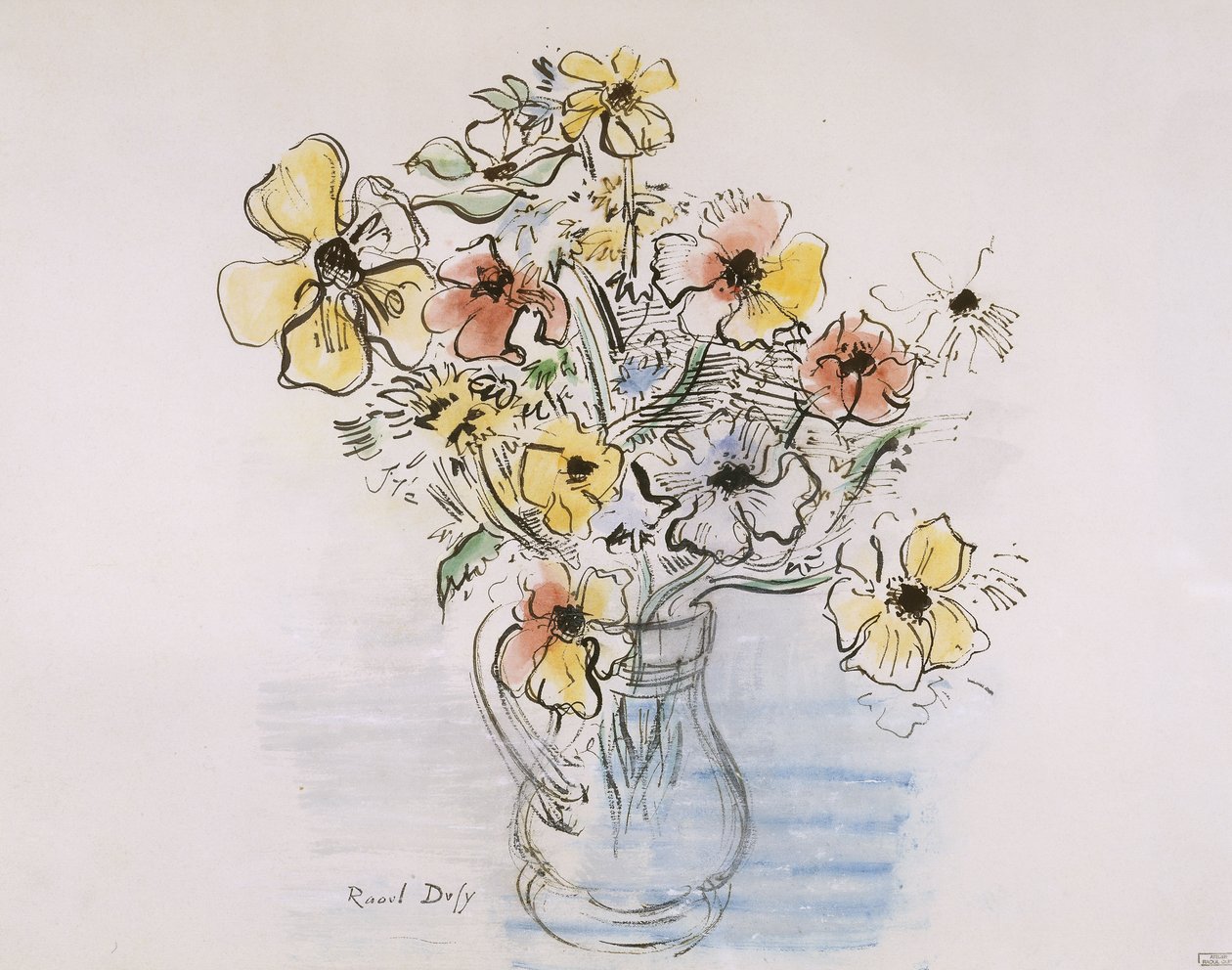 Kytice sasanek od Raoul Dufy