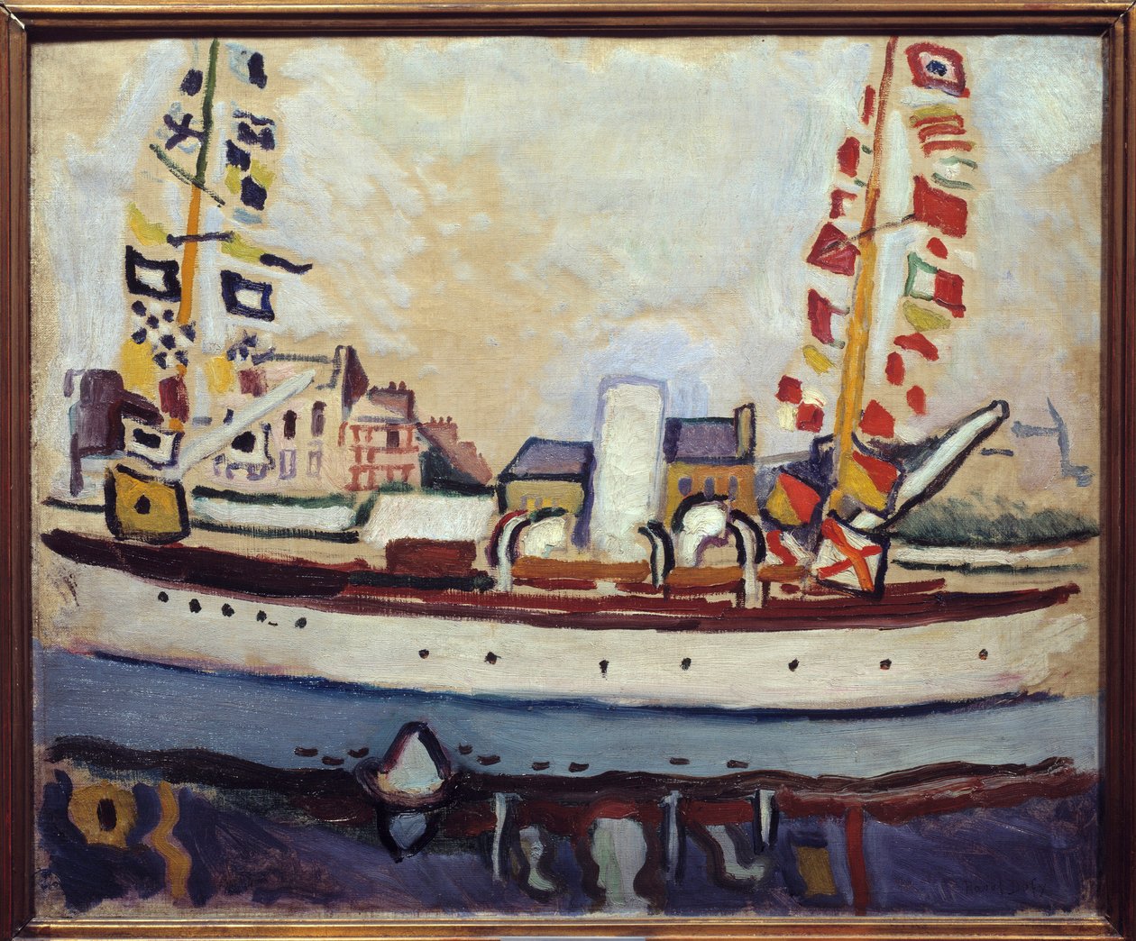 Člun Bulwark, 20. století (olej na plátně) od Raoul Dufy