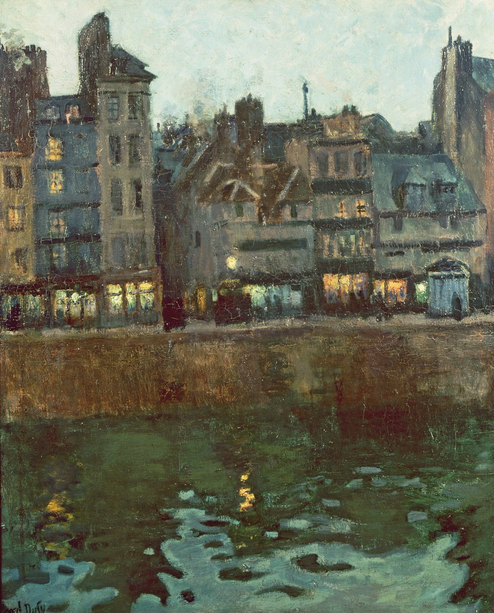 Soumrak přístavu Le Havre (olej na plátně) od Raoul Dufy