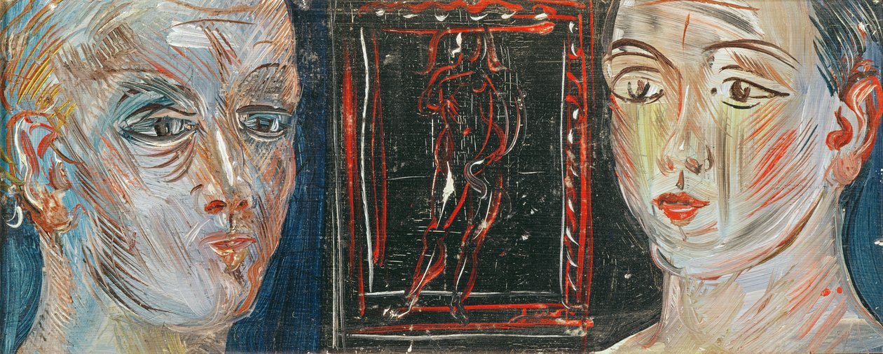 Hlavy dvou žen (olej na plátně) od Raoul Dufy