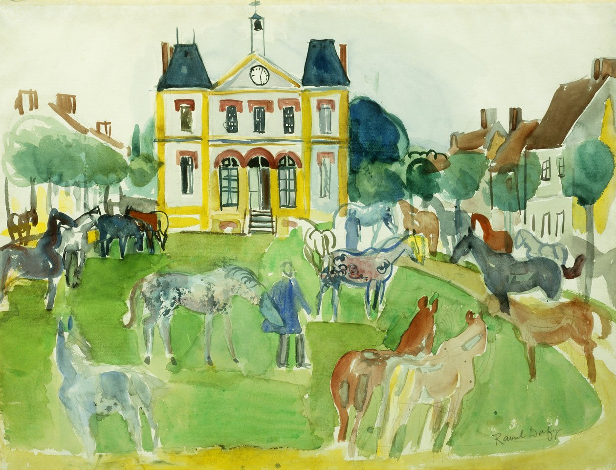 Koně; Chevaux od Raoul Dufy