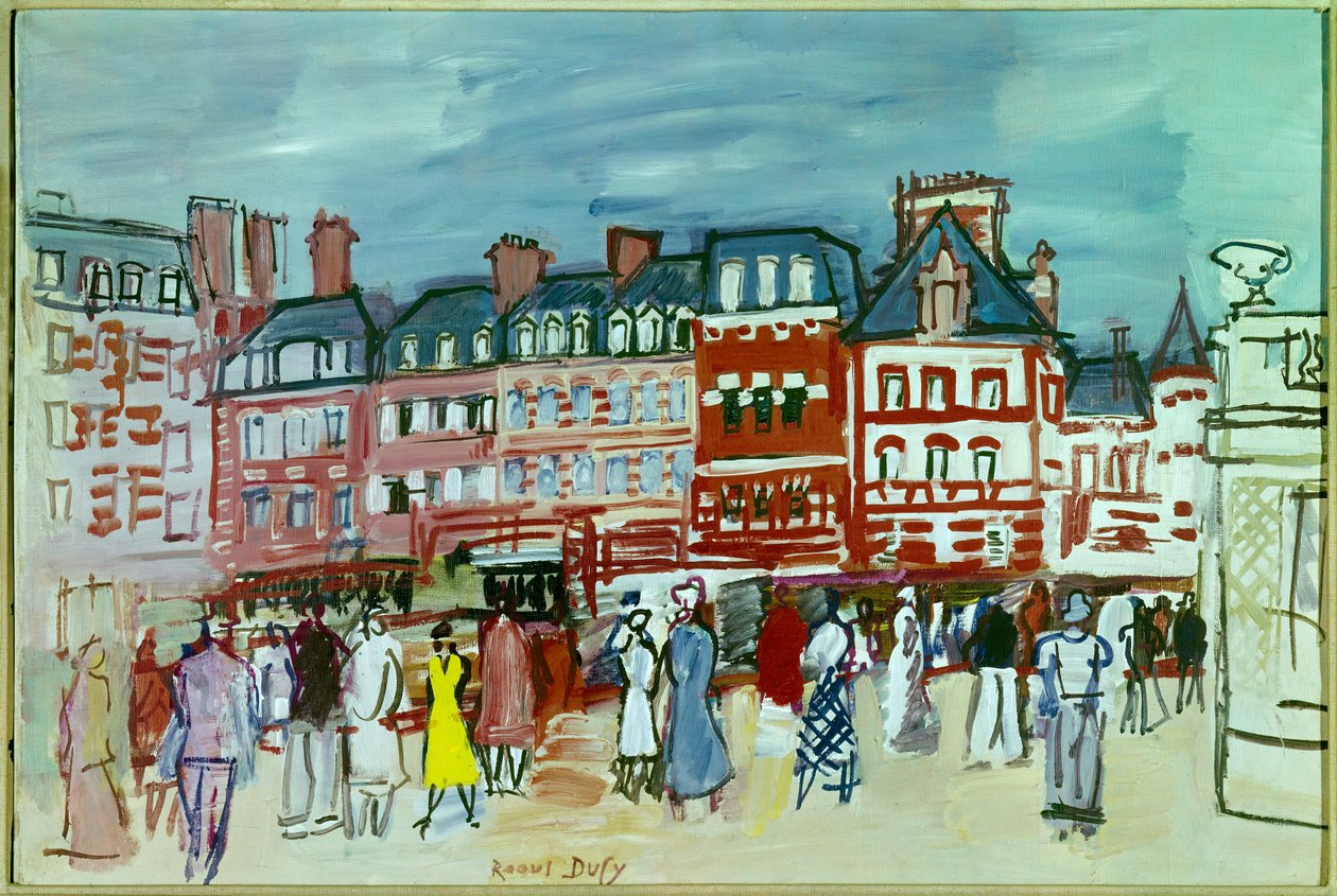 Domy v Trouville od Raoul Dufy