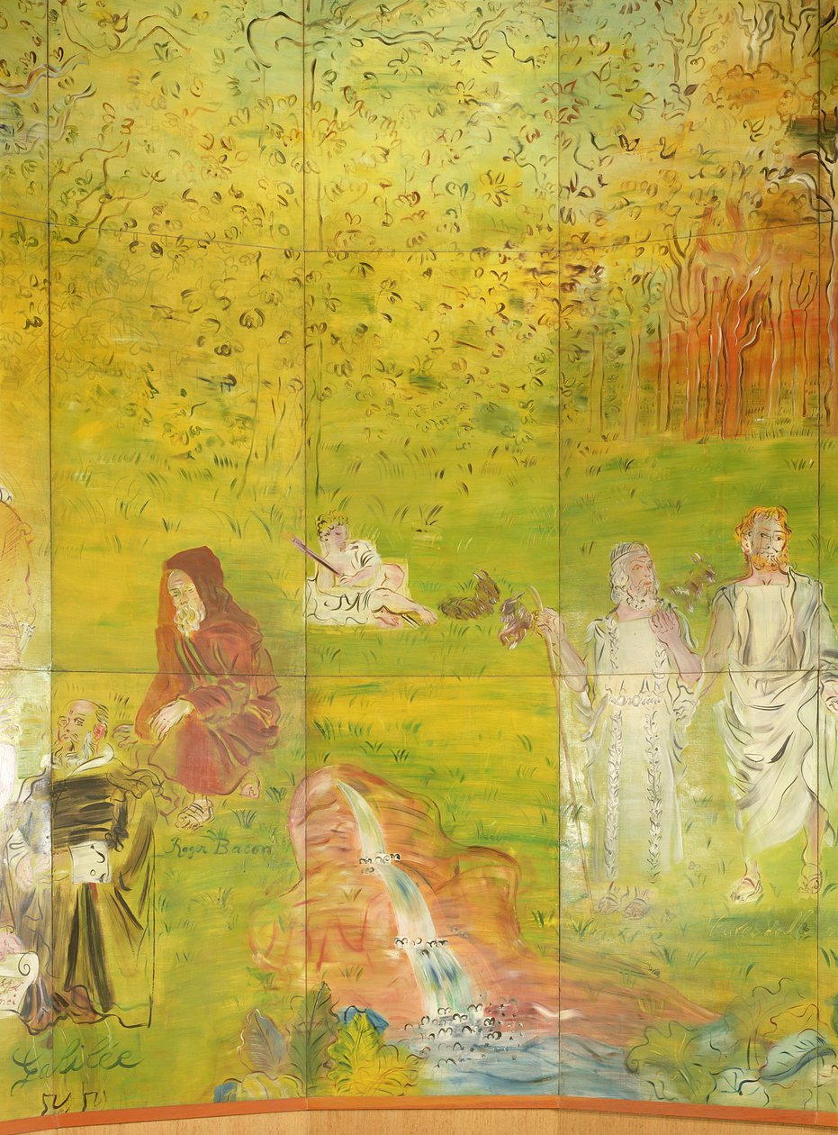 La Fee Electricite, detail pravé strany od Raoul Dufy